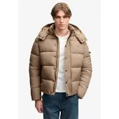 Superdry für Herren. M5012529A Gesteppte Jacke Premium Ripstop beige (L), Lässig