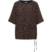 Cecil Shirtbluse mit Animal-Print, Rundhalsausschnitt, Viskose