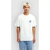 Quiksilver T-Shirt "Flow", Herren, Gr. S, weiß (ice flow), Obermaterial: 100% Baumwolle., Shirts T-Shirt