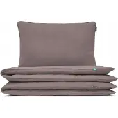Mumla Bettwäsche-Set Kinder Basic Schokoladenbraun 100x135 cm