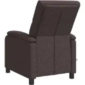 vidaXL Massage Relaxsessel Dunkelbraun Stoff