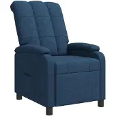 vidaXL Liegesessel Blau Stoff