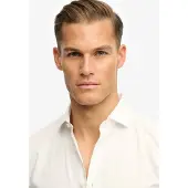 Superdry für Herren. M4011045A Weißes Hemd ?Classic Tailored? (M), Lässig, Baumwolle, Klassisch, Langarm