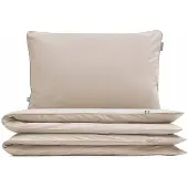 Mumla Basic Cappuccino Baumwoll-Bettwäsche 140x200cm Beige