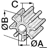 Osculati Wirnik Johnson/Evinrude 4/5 HP 52.336.00