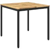 Syfax Gartentisch Weiß und Schwarz 80 x 80,5 x 75 cm