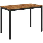 Syfax Gartentisch Natürlich und Schwarz 108,5 x 55 x 75 cm