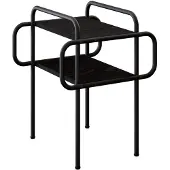 vidaXL Couchtisch Schwarze Eiche 40 x 40 x 51 cm Holzwerkstoff