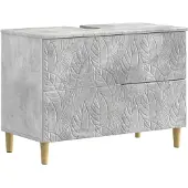 vidaXL Waschbeckenschrank DELFT Betongrau 82 x 41 x 59 cm