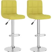 Syfax Barhocker 2 Stk. Grün Stoff