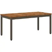 vidaXL Couchtisch Natur und Kaffee 50 x 100,5 x 45 cm