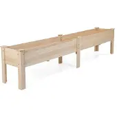 Northix Hochbeet aus Holz mit Abflusslöchern, 2 Pflanzzonen