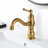 Markenlos Badezimmerarmatur Antik Bronze - 360° drehbar, Einhebelbedienung