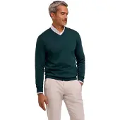 Falke Ultrafine Merino Wool Herren Pullover, S, Grün, Schurwolle