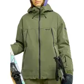 Roxy Snowboardjacke "20K Ice Bounded", Damen, Gr. S, grün (beetle), Obermaterial: 100% Polyester., Jacken Snowboardjacke