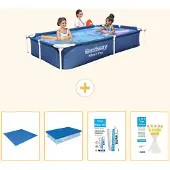 Bestway Steel Pro Rechteckig - 221x150x43 cm - 5-teilig S22703