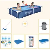 Bestway Steel Pro Rechteckig - 221x150x43 cm - 7-teilig S22213