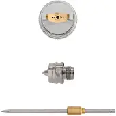 vidaXL HVLP Spritzpistole Düse 2 mm Düse Silber Edelstahl