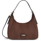 L.credi Schultertasche Umhängetasche Sophronia Hobo Bag Chocolate braun