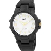 Q&Q Herrenuhr Kunststoff goldfarbig, 10 ATM