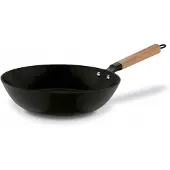 Starke PRO Starke Hanoi Gusseisen WOK Pfanne mit Holzgriff 30 cm