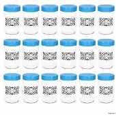 MamboCat 18er Set Ida Aufbewahrungsglas 0,5L Vorratsgläser blau Müsli Nüsse