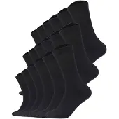 s.Oliver Kurzsocken "Socken Essential Socks in Box 18P 18er Pack", Herren, Gr. 43-46, schwarz, Obermaterial: 78% Baumwolle CO. 20% Polyester PES. 2% Elastodien ED., Socken Kurzsocken