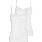 Nina von c. Unterhemd NINA VON C. "2er Pack Damen Spaghettitop Pure", Damen, Gr. 36, N-Gr, weiß, Obermaterial: 52% Viskose CV. 40% Modal CMD. 8% Elasthan EL., Unterhemden Unterhemd