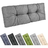 Garronda 120x45 cm Rückenkissen 12 cm wasserabweisend UV- & Wasserfest Palettensofa GD-0252 Grau