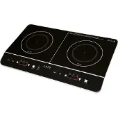 Lafe LAFKUC46380, Schwarz, Arbeitsplatte, Glas, 2 Zone(n), 2 Zone(n), Rund