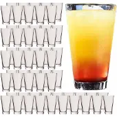Rastal Longdrinkglas "Becher Conic 330 ml 60er Set transparent", bunt (transparent), B:8cm H:13,2cm Ø:8cm, Glas, Trinkgefäße, Longdrinkglas, Spülmaschinenfest