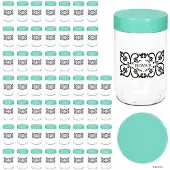 MamboCat 54er Set Ida Aufbewahrungsglas 0,5L Vorratsgläser mint Müsli Nüsse