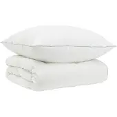 Syfax Gänsedaunen-Bettdecken-Set 90% FULDA 2 stk. 140 x 200 cm Weiß