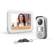 Avidsen Türsprechanlage BambooView 7-Zoll Bildschirm, Video-Gegensprechanlage