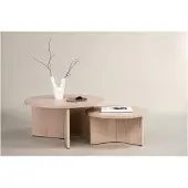 Ebuy24 Saltö Couchtisch Set mit 2 Whitewash.