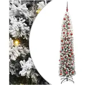 vidaXL Künstlicher Weihnachtsbaum mit 300 LEDs mit Ständer Grün 180 cm