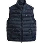 Gant für Herren. 7006637 Leichte Daunenweste marineblau (S), Lässig, Recyceltes Polyester
