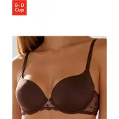 s.Oliver Schalen-BH mit Bügel & Spitze mit Blumenstickerei, sexy Dessous