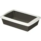 Kerbl 84227 Katzentoilette mit Rand 51 x 35 x 13 cm, farblich sortiert