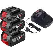 OEM Wiederaufladbare Batterie, 18V, 6000mAh Kapazität, 6.0AHx3-LadegerätX1