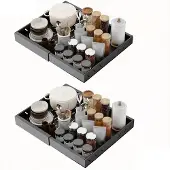 OEM Schrankorganizer, Ausziehbares Design, Verstellbare Passform, L 2 Stück BK