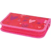 Herlitz 50038138, Weiches Federmäppchen, Polyester, Pink, Rot, Abbildung, Reißverschluss, Weiblich