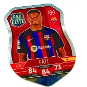 Hasbro Match Attax 2022/23 Card. Sh 5 Fati / Pro Elite
