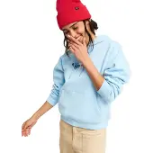 Roxy Hoodie "Perfect Place Brushed", Damen, Gr. L, cerulean, Obermaterial: 80% Baumwolle, 20% Polyester., Sweatshirts Hoodie