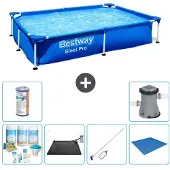 Bestway Steel Pro Rechteckig - 221x150x43 cm - 7-teilig S22061