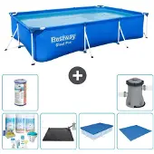 Bestway Steel Pro Rechteckig - 300x201x66 cm - 7-teilig S21546