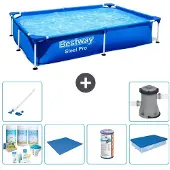 Bestway Steel Pro Rechteckig - 221x150x43 cm - 7-teilig S21516