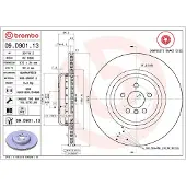 Brembo Bremsscheibe 09.D901.13, hinten, belüftet, hochkarbonisiert, 1 Stück