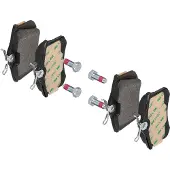 ZIMMERMANN Bremsbelagsatz, Scheibenbremse 209611521 Hinterachse für CITROËN/PEUGEOT VAG AUDI (FAW) SKODA RENAULT