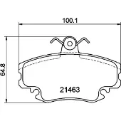 DON Bremsbelagsatz, Scheibenbremse pcp1005 für PEUGEOT CITROËN RENAULT DACIA ALPINE LIFAN